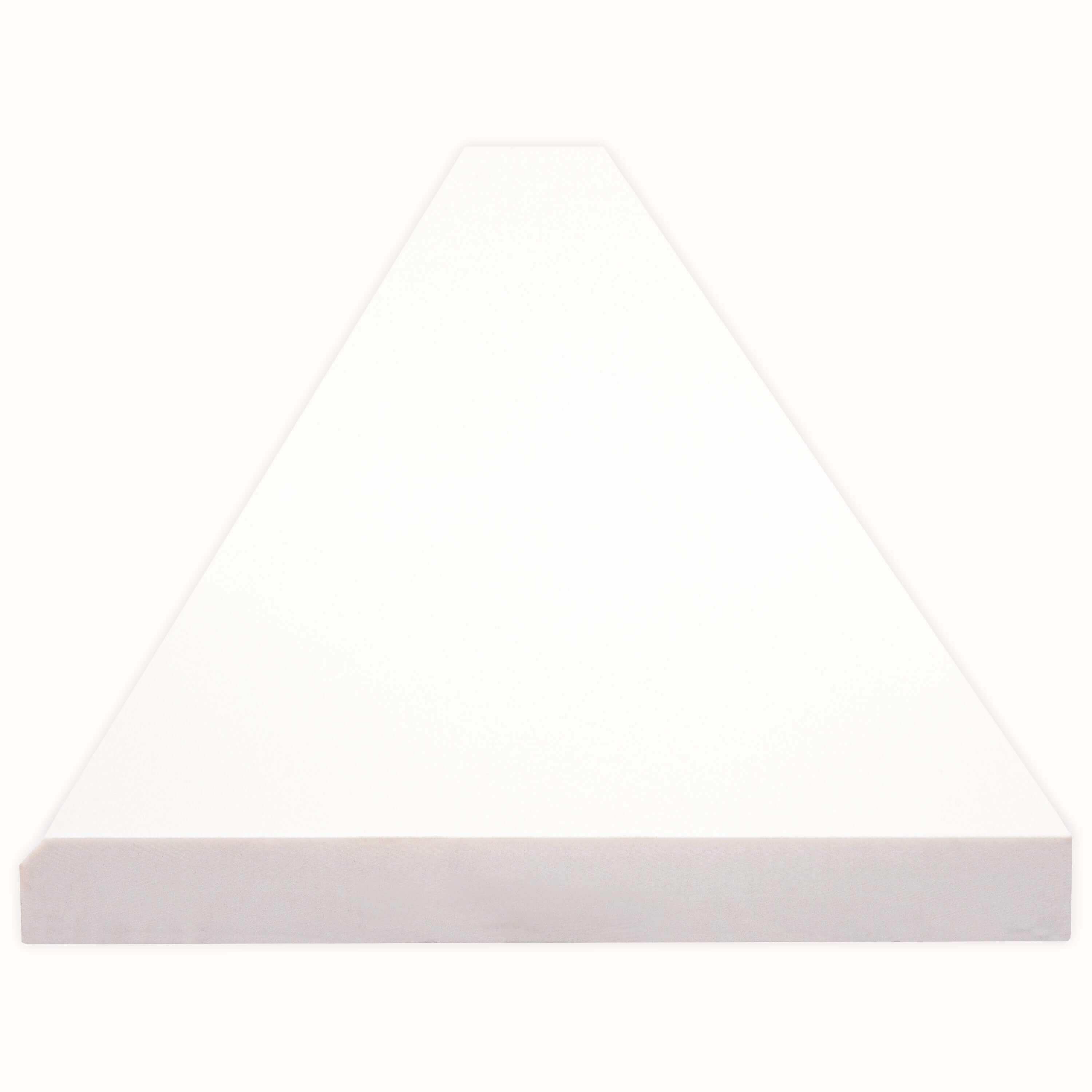BRIGHT WHITE 6X73X0.62 SINGL BVL POL-ENG Trims & Pencils, Finishing Pieces - Shop at Home Craft Studio - 3