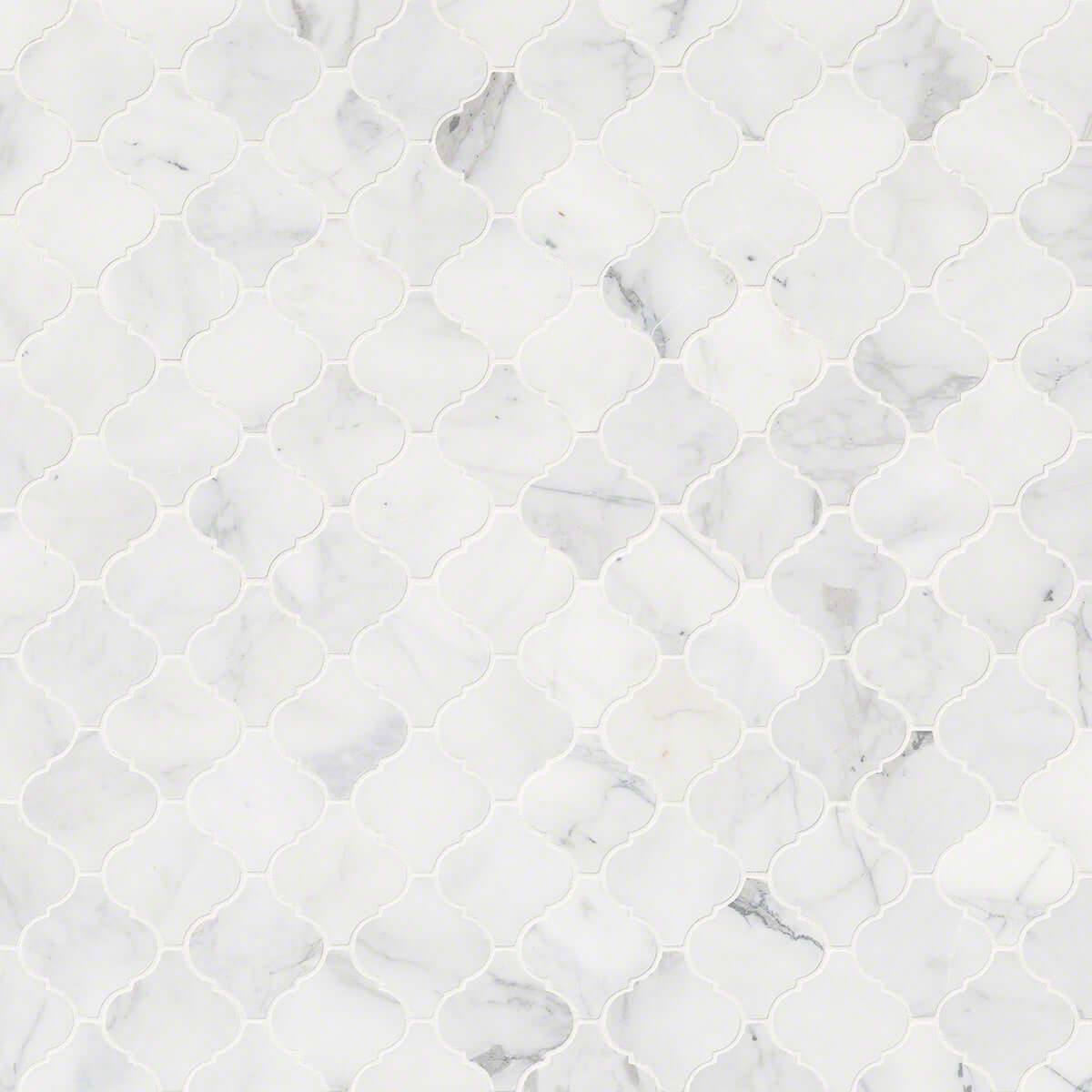 CALACATTA CRESSA ARABESQUE MOSAIC Mosaic, Floor or Wall Tile - Shop at Home Craft Studio - 2