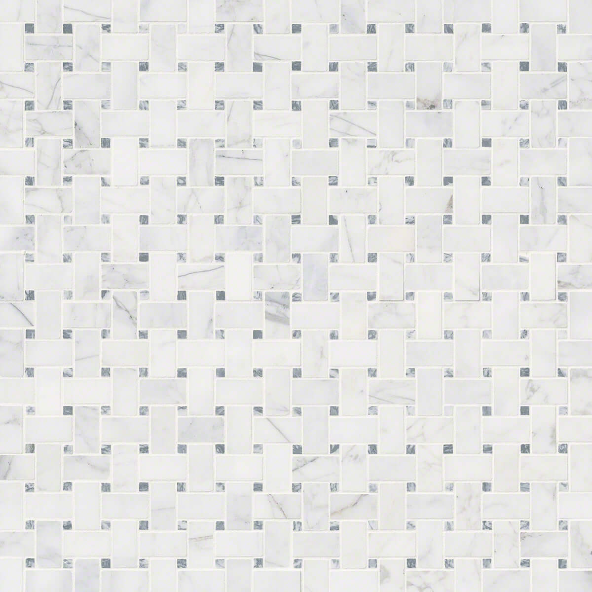 CALACATTA CRESSA BASKETWEAVE MOSAIC Mosaic, Floor or Wall Tile - Shop at Home Craft Studio - 2