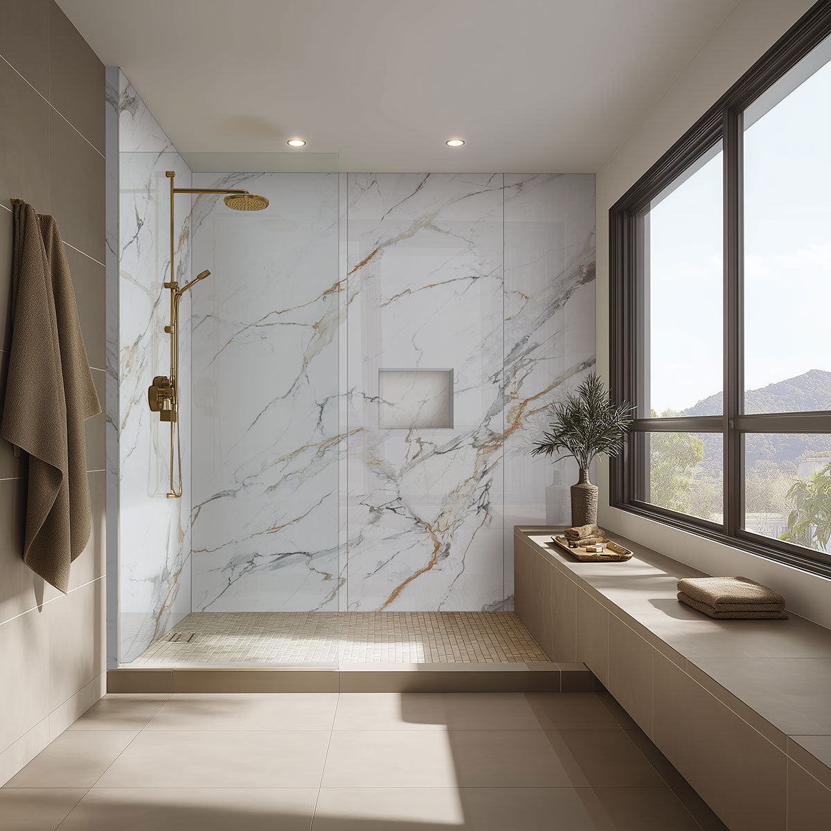 CALACATTA GOLDEN MIST 31.5X71 Floor or Wall Tile - Shop at Home Craft Studio - 6
