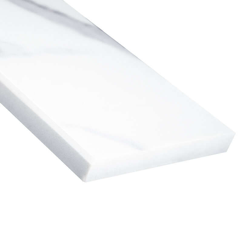 CALACATTA NOWY 6X73X0.75 SINGL BVL POLISHED Trims & Pencils, Finishing Pieces - Shop at Home Craft Studio - 1
