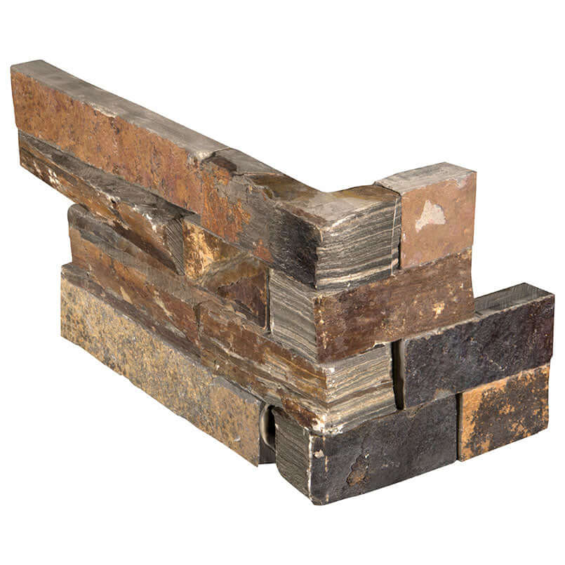 CALIFORNIA GOLD LEDGER CORNER Stacked Stone Panels - Shop at Home Craft Studio - 1