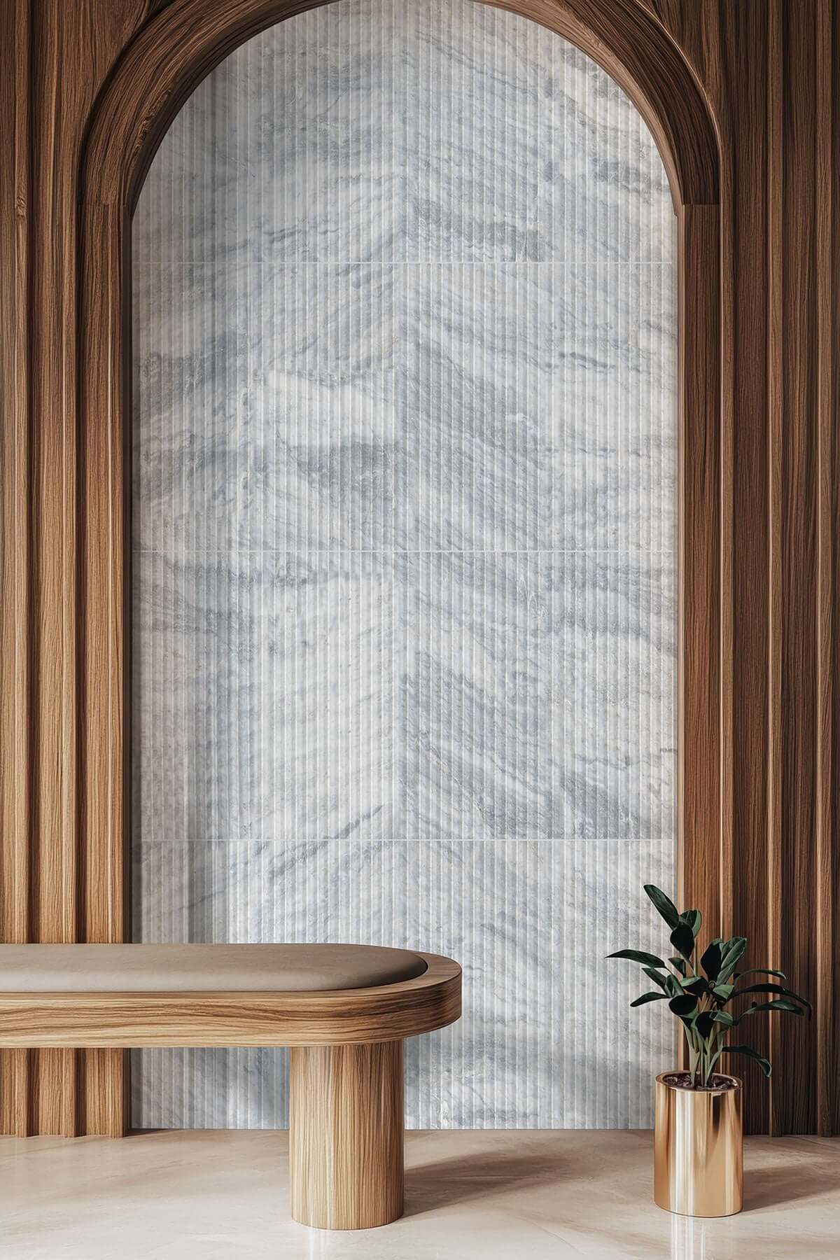 CAPRI BLUE VALENTINO FLUTO 12X24 HONED Floor or Wall Tile - Shop at Home Craft Studio - 6