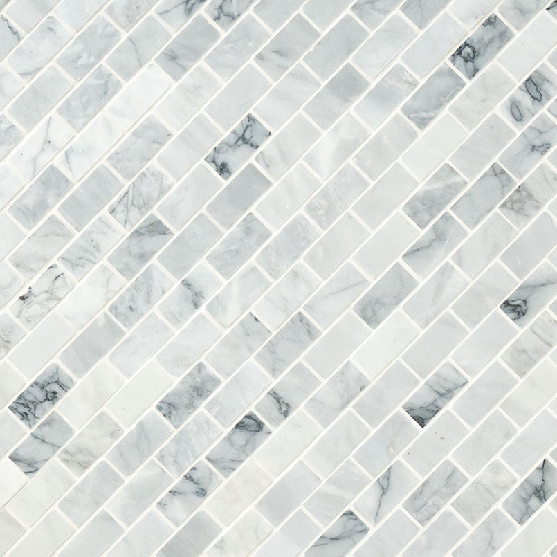 CARRARA CLASSIQUE BRICK 1X2 HONED Backsplash & Wall Tile - Shop at Home Craft Studio - 2