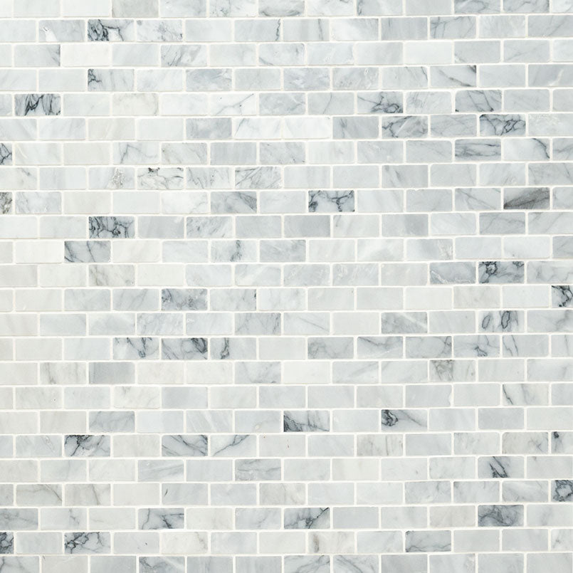 CARRARA CLASSIQUE BRICK 1X2 HONED Backsplash & Wall Tile - Shop at Home Craft Studio - 4