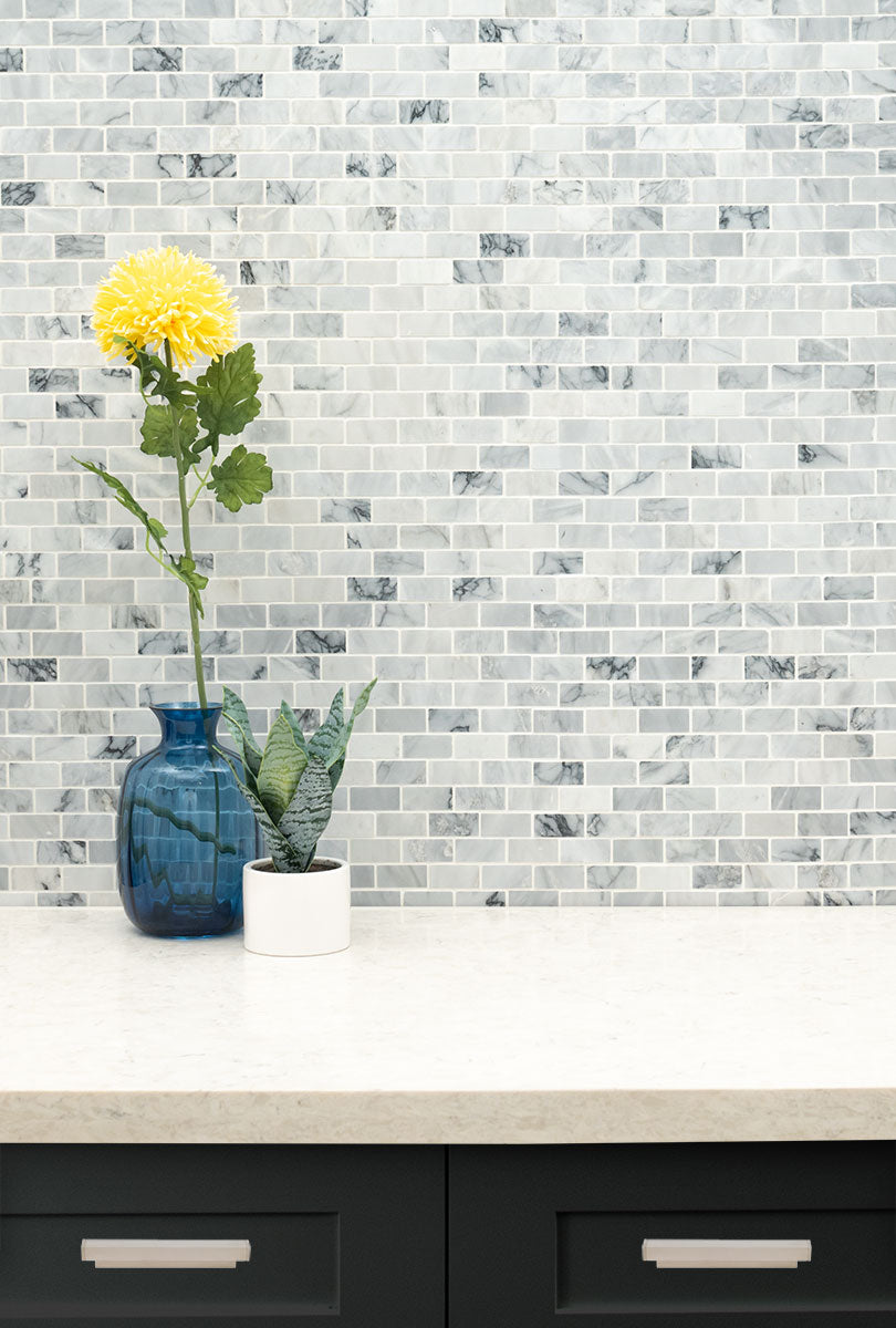 CARRARA CLASSIQUE BRICK 1X2 HONED Backsplash & Wall Tile - Shop at Home Craft Studio - 9