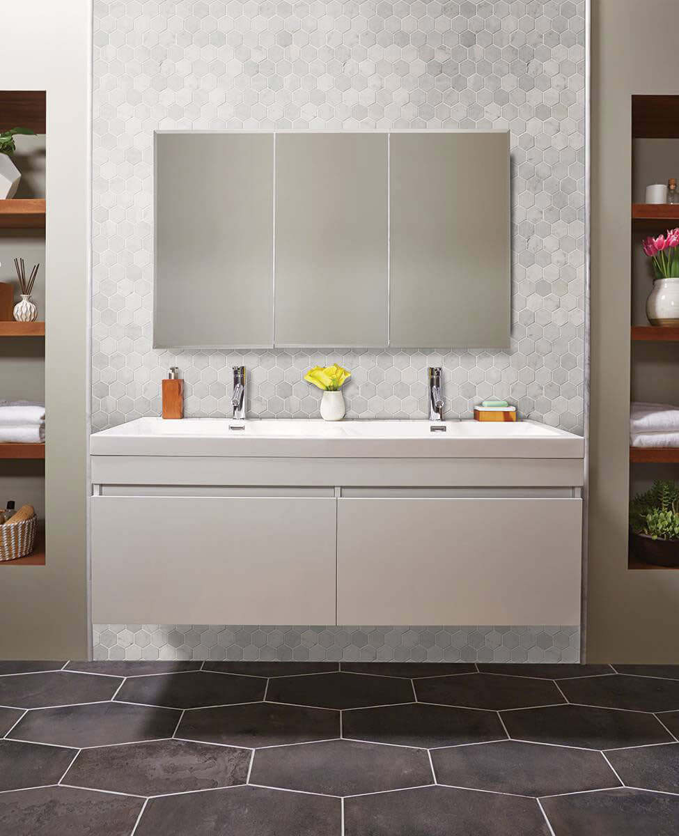 CARRARA WHITE 2 HEXAGON MOSAIC Mosaic - Shop at Home Craft Studio - 5
