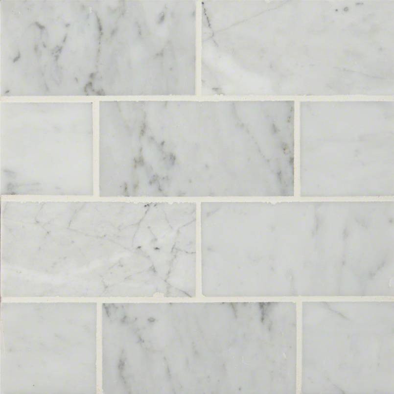 CARRARA WHITE 3X6 Floor or Wall Tile - Shop at Home Craft Studio - 1