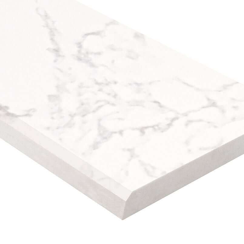 CARRARA WHITE 6X73X0.62 SINGL B POL-ENG Trims & Pencils, Finishing Pieces - Shop at Home Craft Studio - 1