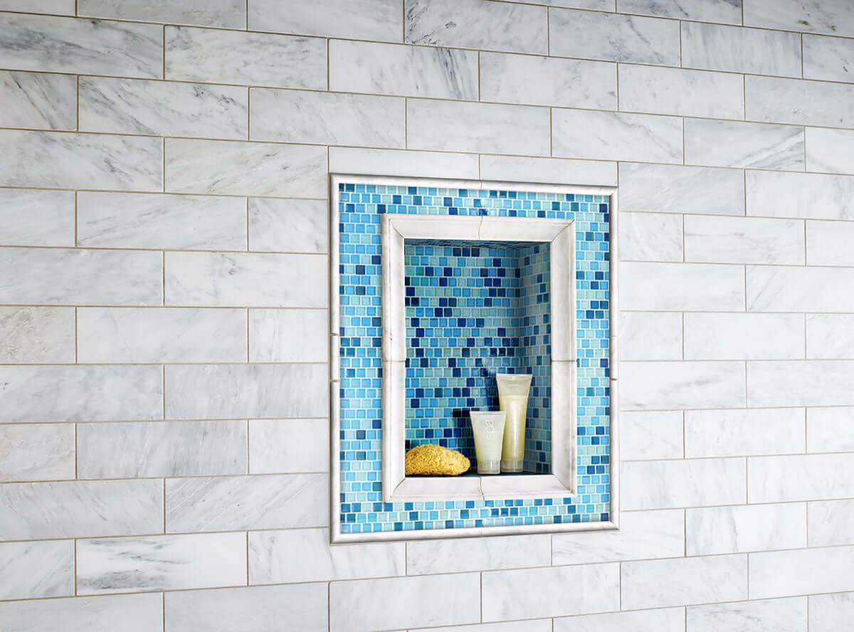 CARRARA WHITE (C) 12X12 Floor or Wall Tile - Shop at Home Craft Studio - 21