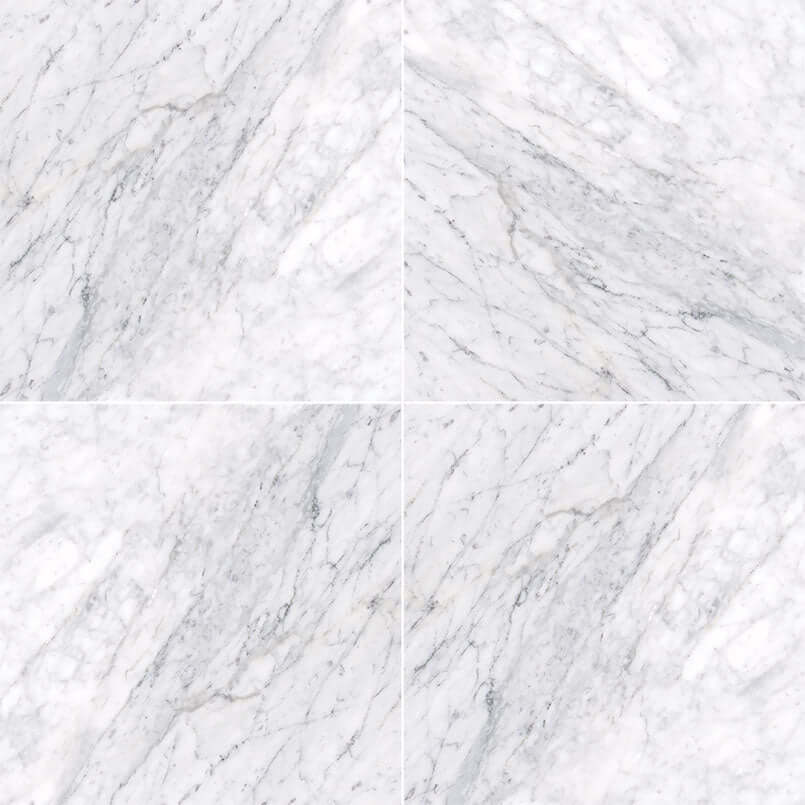 CARRARA WHITE (C) 12X12 Floor or Wall Tile - Shop at Home Craft Studio - 30