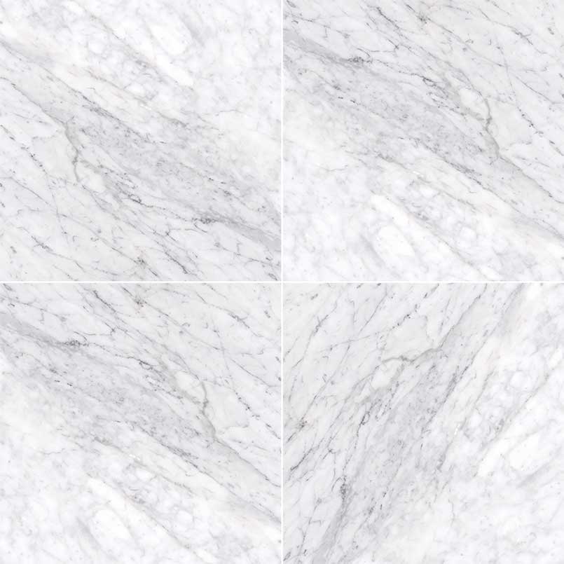 CARRARA WHITE (C) 12X12 HONED Floor or Wall Tile - Shop at Home Craft Studio - 1