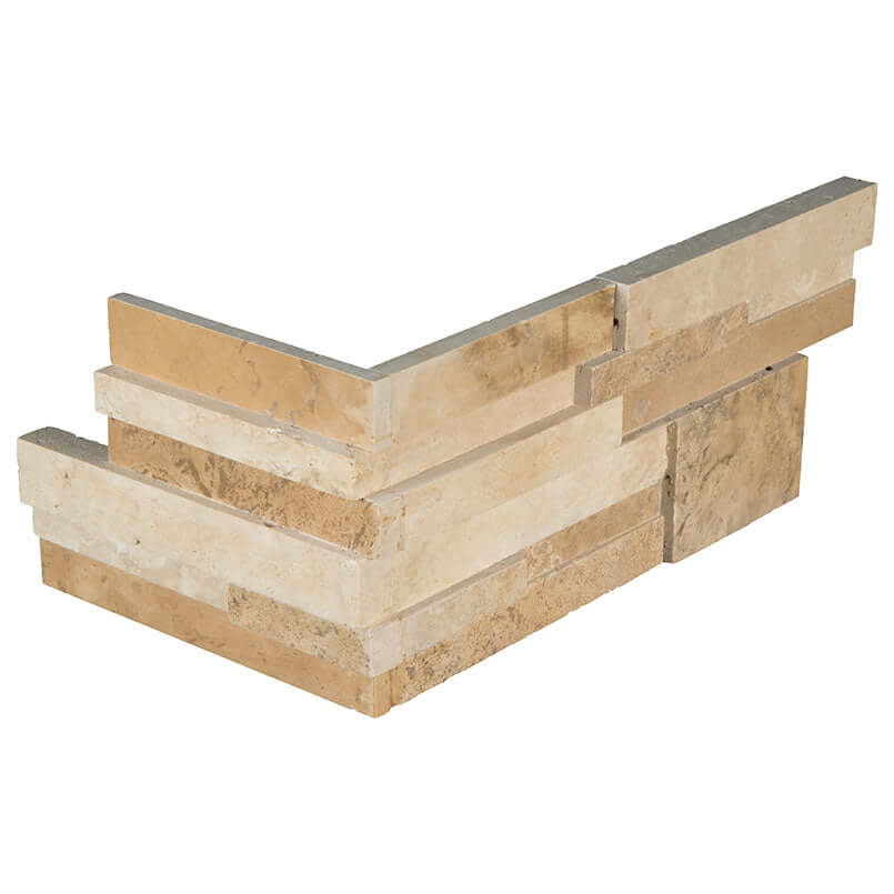 CASA BLEND 3D HONED CORNER Stacked Stone Panels - Shop at Home Craft Studio - 1