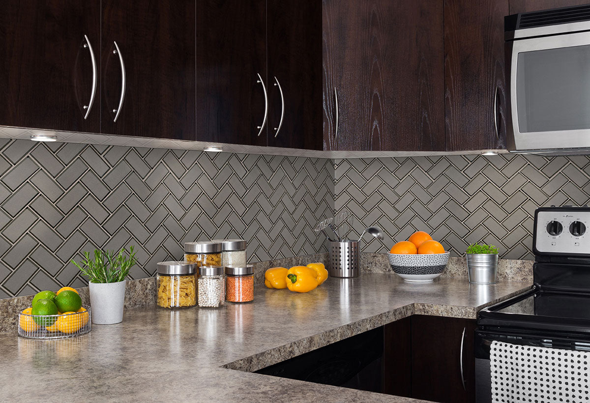 CHAMPAGNE BEVEL HERRINGBONE Wall Tile - Shop at Home Craft Studio - 4