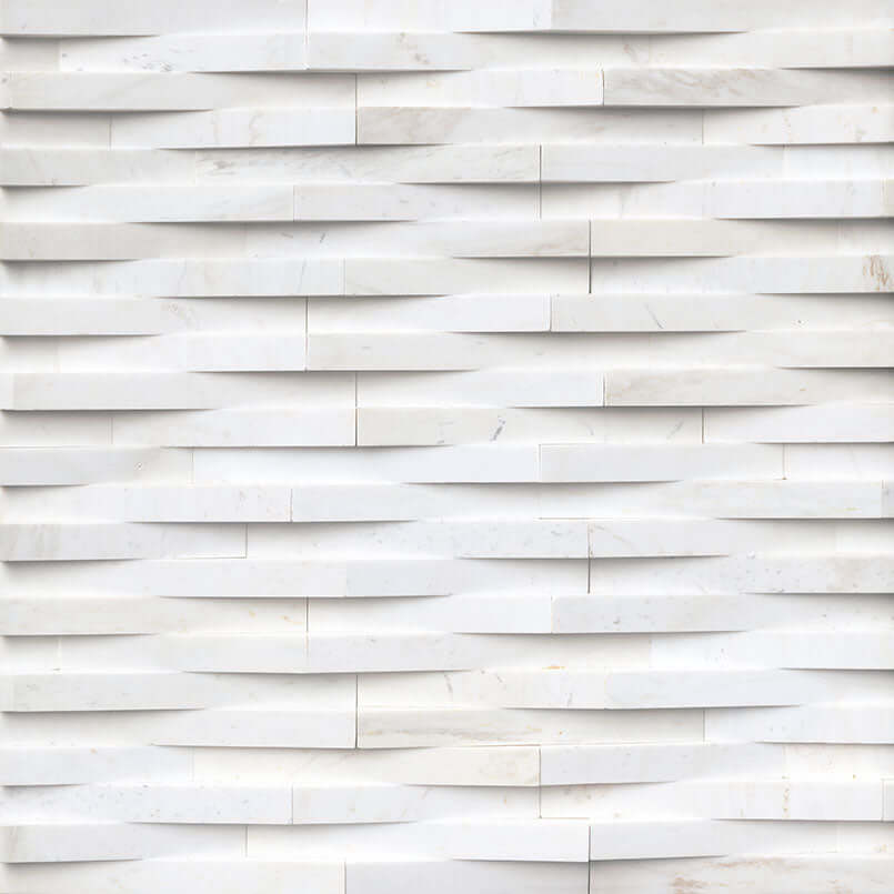 COSMIC WHITE SPLIT FACE 6X24 PANEL Stacked Stone - Shop at Home Craft Studio - 1