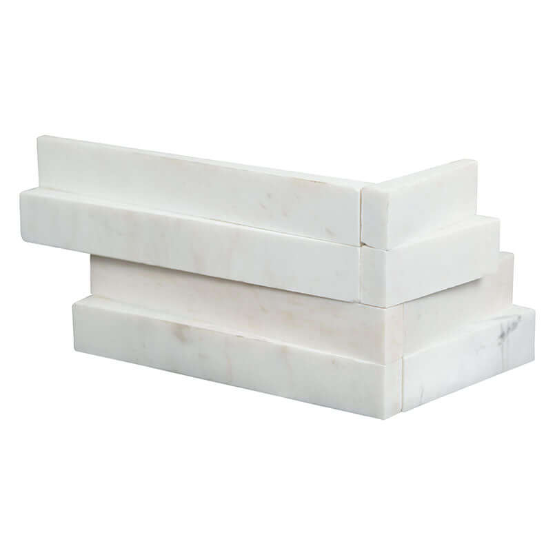 COSMIC WHITE SPLIT FACE CORNER Stacked Stone - Shop at Home Craft Studio - 1