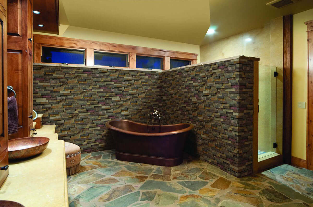 California Gold Ledger Corner Stacked Stone Panels - Shop at Home Craft Studio - 3