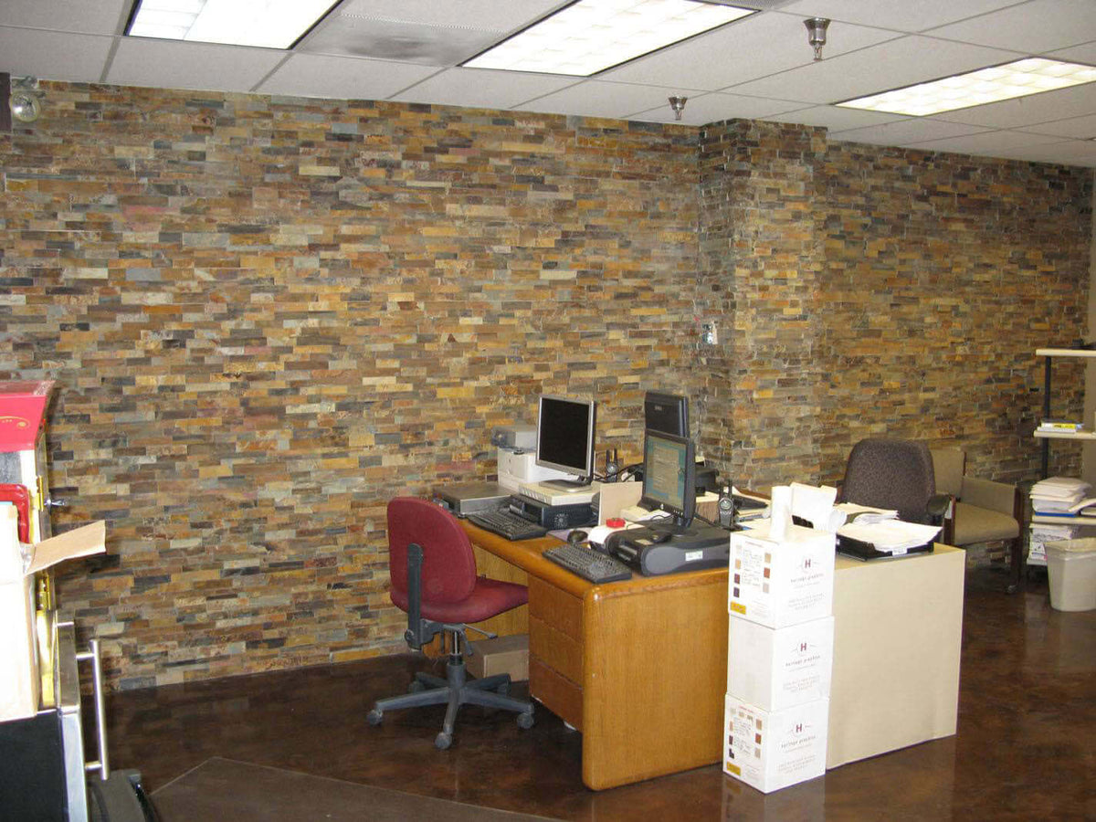 California Gold Ledger Corner Stacked Stone Panels - Shop at Home Craft Studio - 4