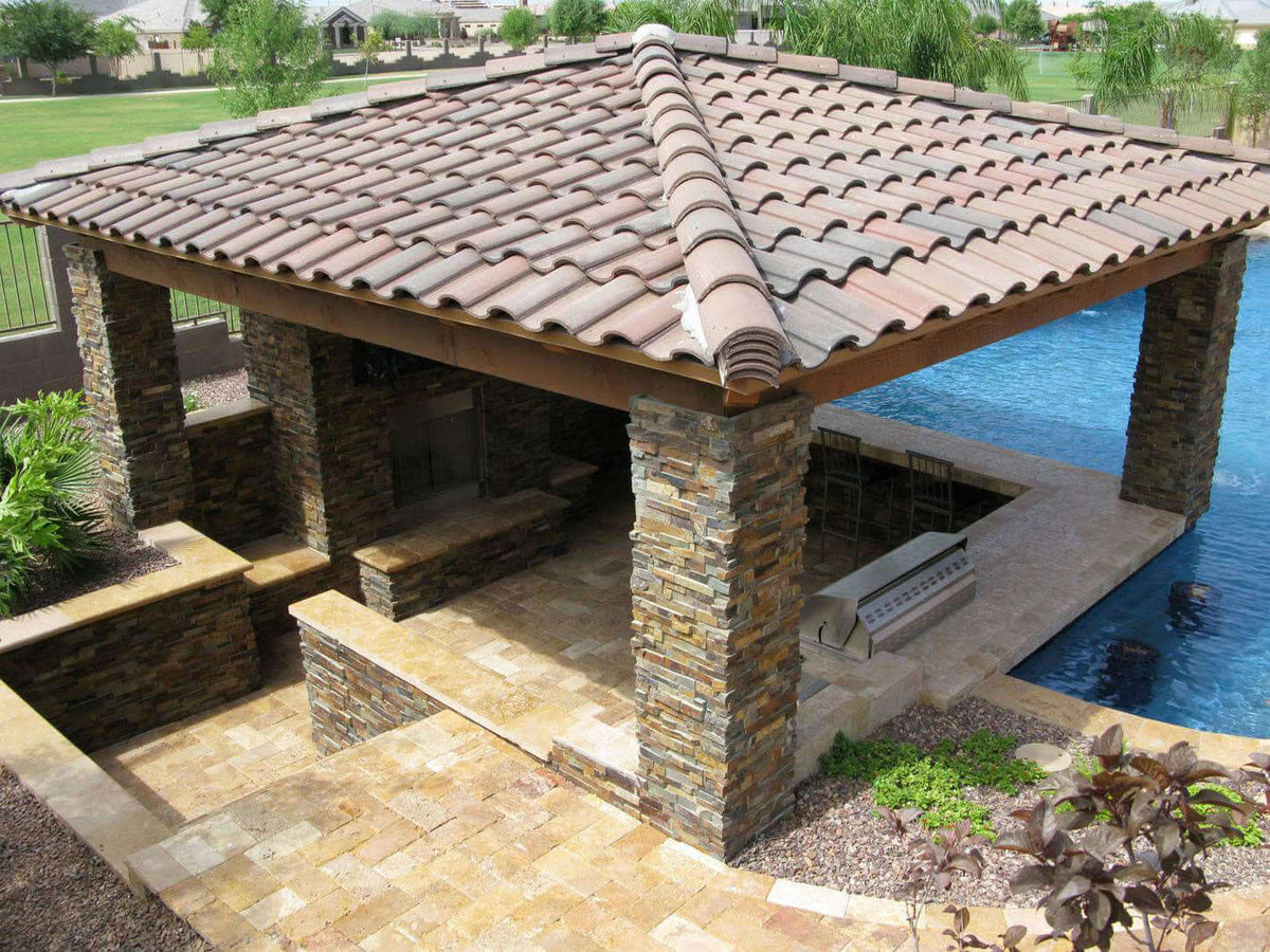 California Gold Ledger Corner Stacked Stone Panels - Shop at Home Craft Studio - 12