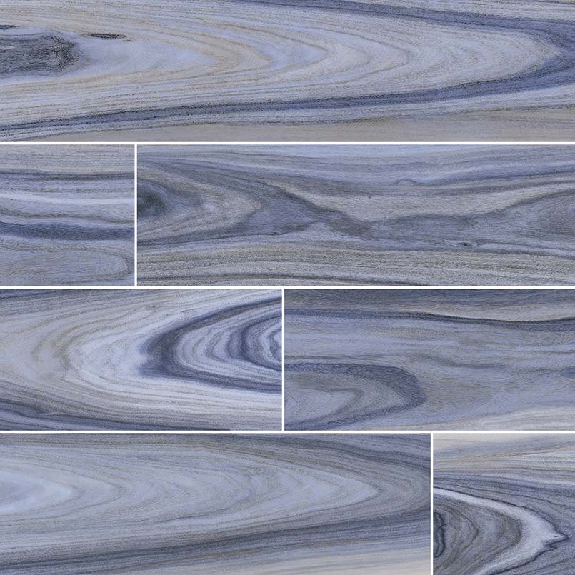 DELLANO EXOTIC BLUE 8X48 Floor or Wall Tile - Shop at Home Craft Studio - 1