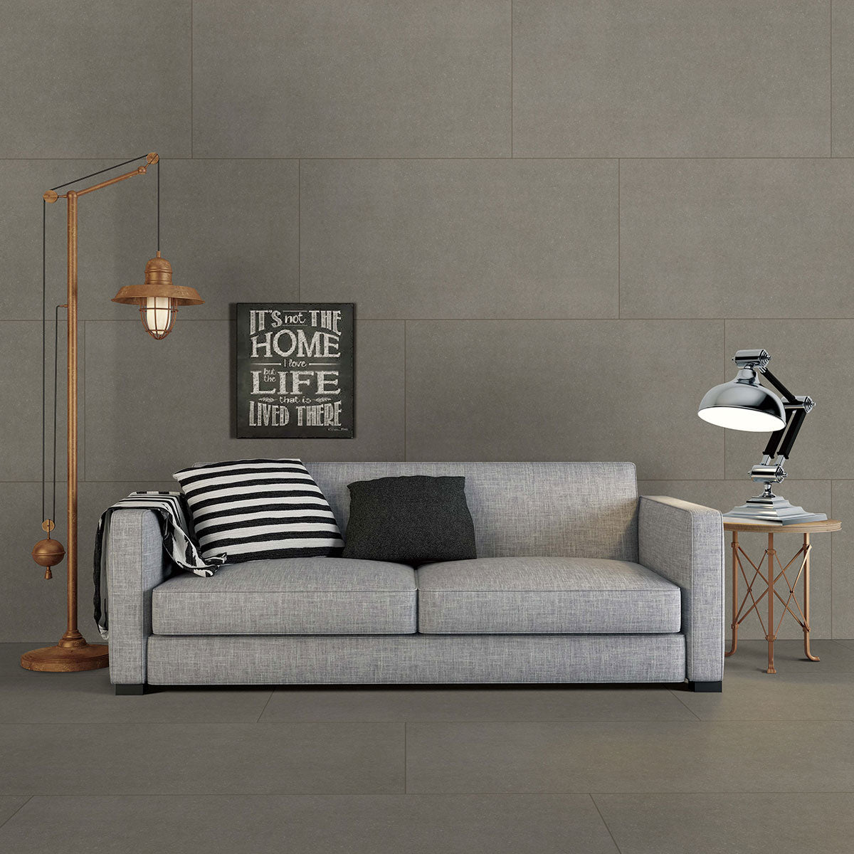 DIMENSIONS GRIS 12X24 Floor or Wall Tile - Shop at Home Craft Studio - 12