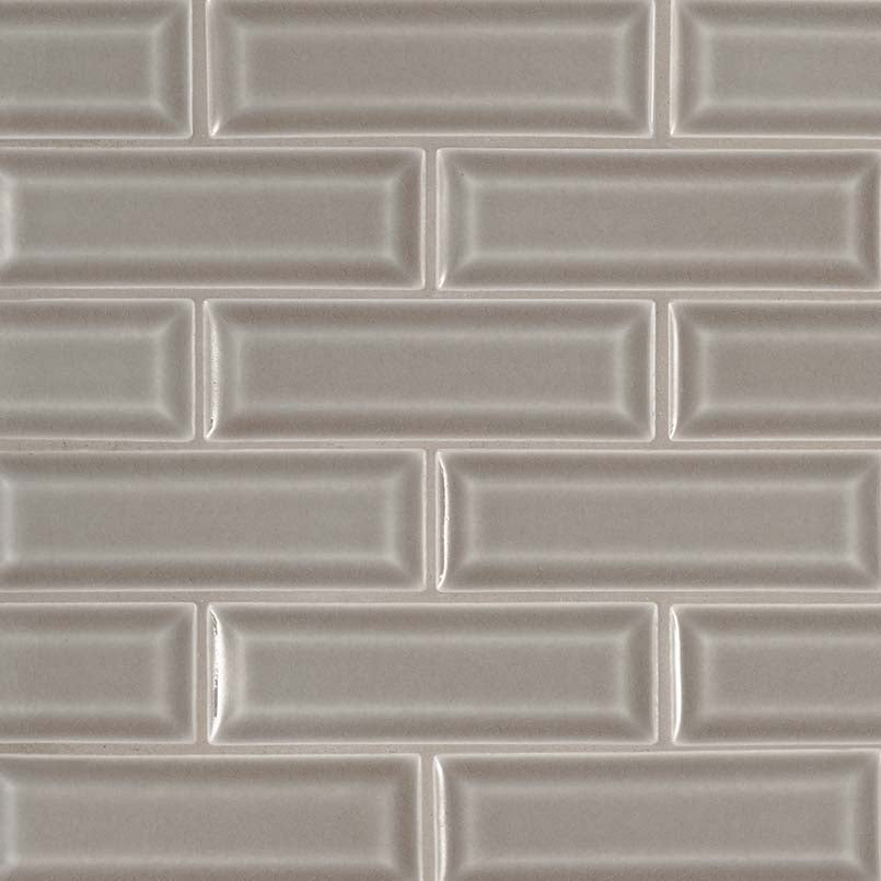 DOVE GRAY 2X6 BEVELED Subway Tile - Shop at Home Craft Studio - 1
