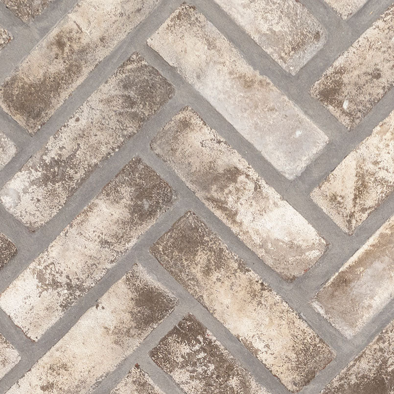 DOVERTON CLAY BRICK HERRINGBONE Mosaic, Wall Tile, Floor Tile - Shop at Home Craft Studio - 1