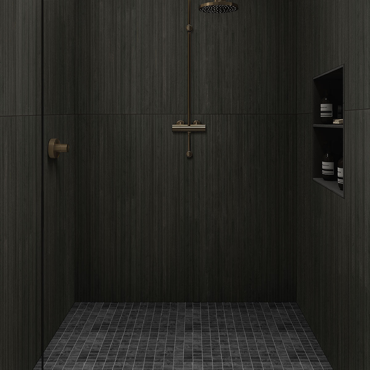 DURBAN ANTHRACITE 12X24 POLISHED Floor or Wall Tile - Shop at Home Craft Studio - 5
