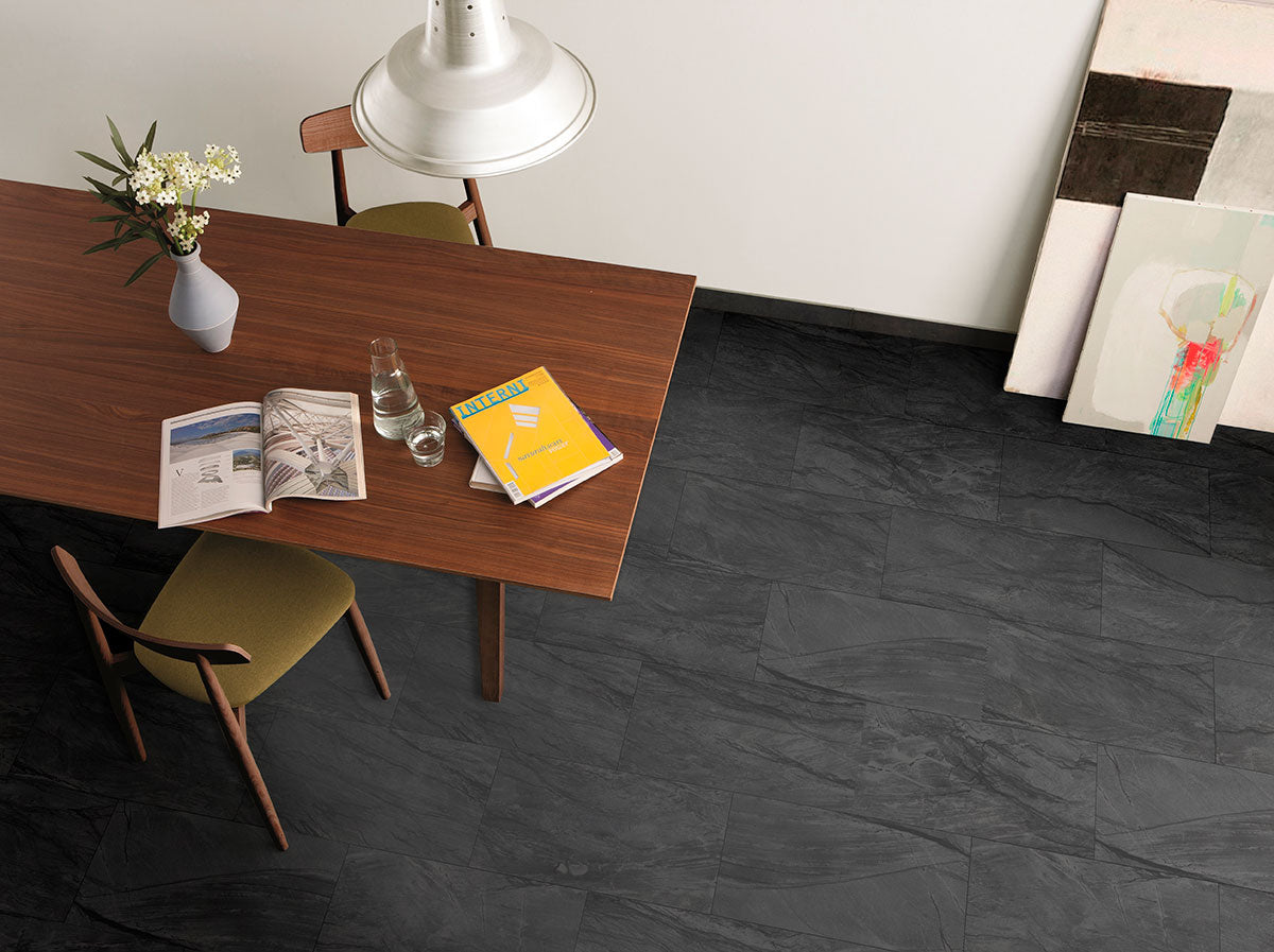 DURBAN ANTHRACITE 12X24 POLISHED Floor or Wall Tile - Shop at Home Craft Studio - 6