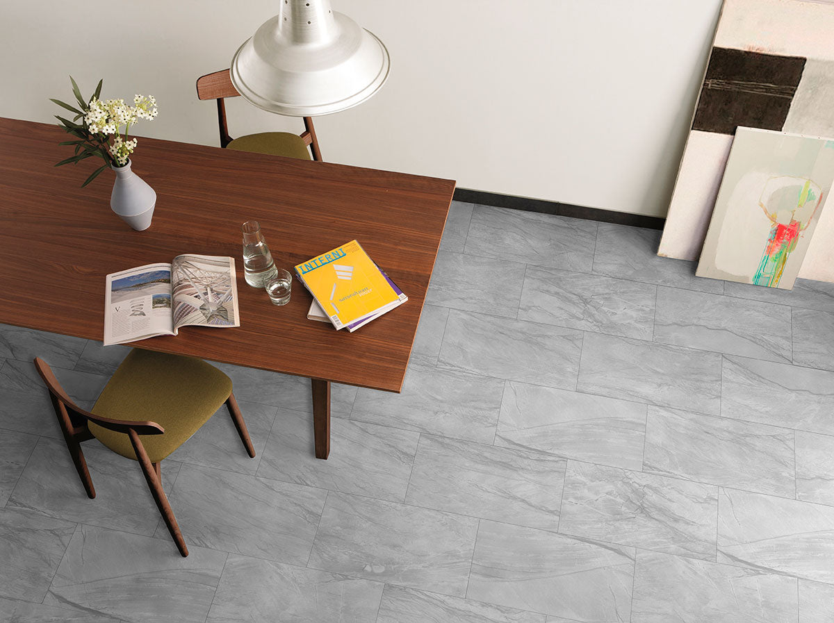 DURBAN GREY 12X24 POLISHED Floor or Wall Tile - Shop at Home Craft Studio - 7