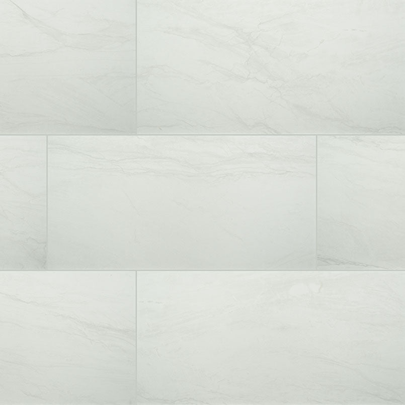 DURBAN WHITE 12X24 POLISHED Floor or Wall Tile - Shop at Home Craft Studio - 1