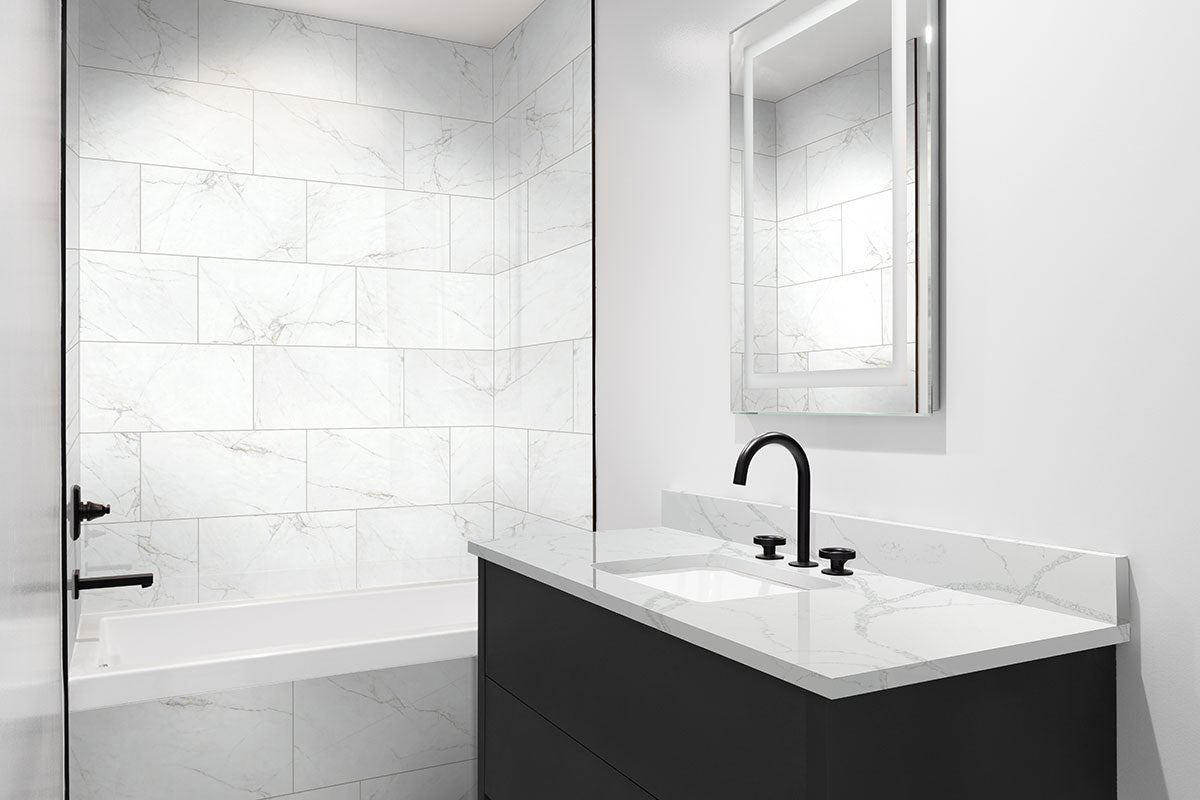 DYMO CALACATTA WHITE 12X24 Ceramic - Shop at Home Craft Studio - 4