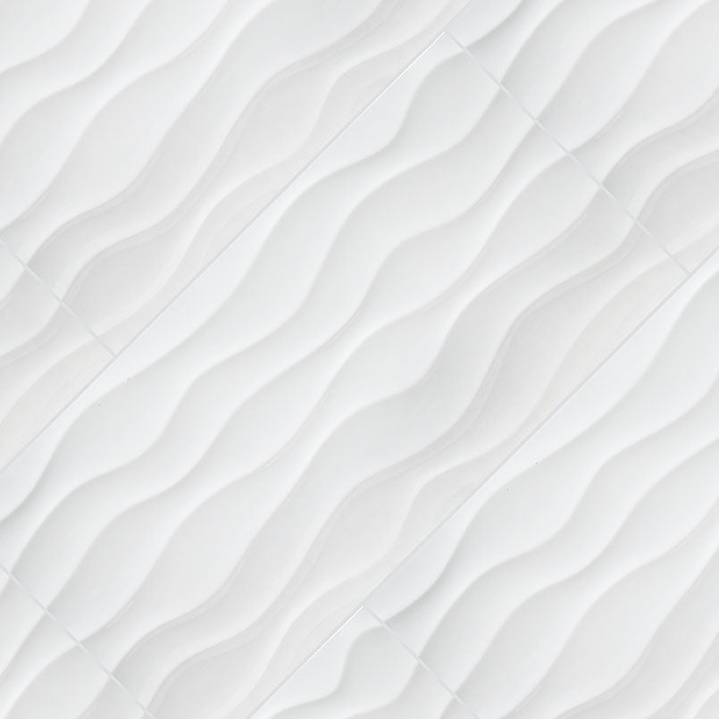 DYMO WAVY WHITE 12X24 Wall Tile - Shop at Home Craft Studio - 2