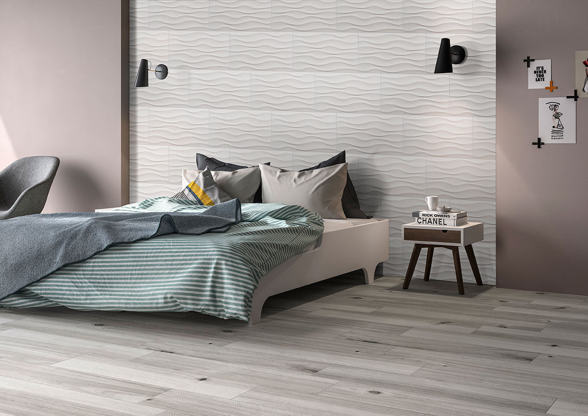 DYMO WAVY WHITE 12X24 Wall Tile - Shop at Home Craft Studio - 5