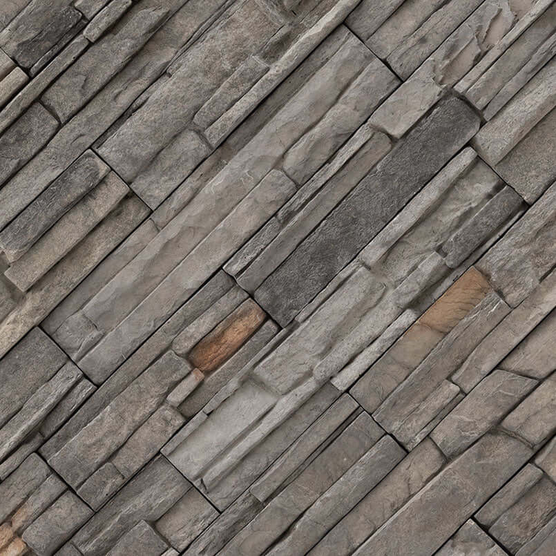 Denali Grey Corner Stacked Stone - Shop at Home Craft Studio - 3