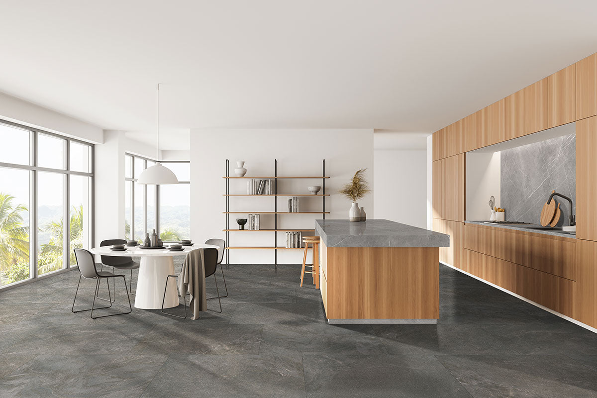 ELBE OBSIDIAN 12X24 LAPPATPO 3D Floor or Wall Tile, Mosaic, Trims & Pencils, Bullnose - Shop at Home Craft Studio - 9