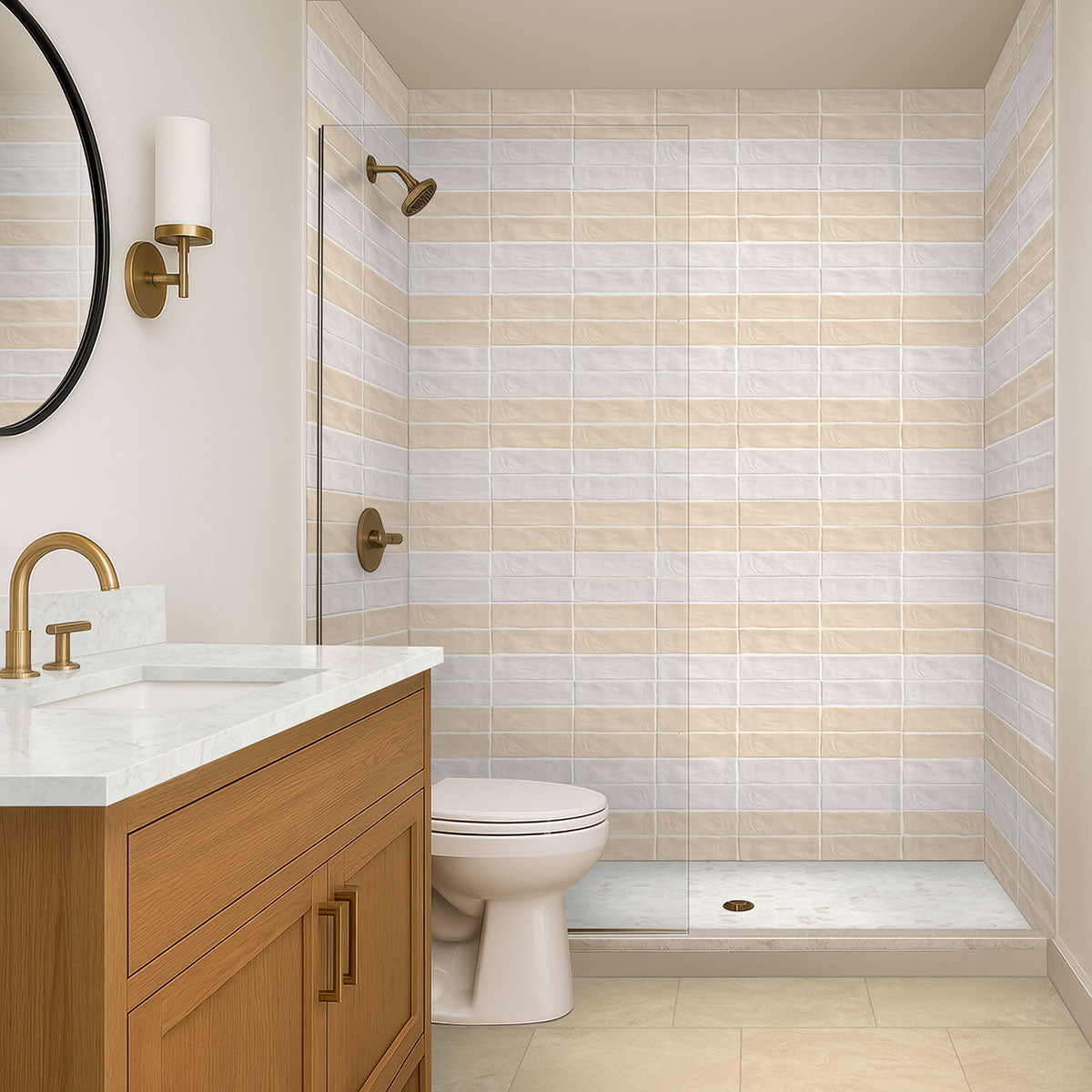 ELBE SAND 24X48 LAPPATPO 3D Floor or Wall Tile, Mosaic, Bullnose - Shop at Home Craft Studio - 3