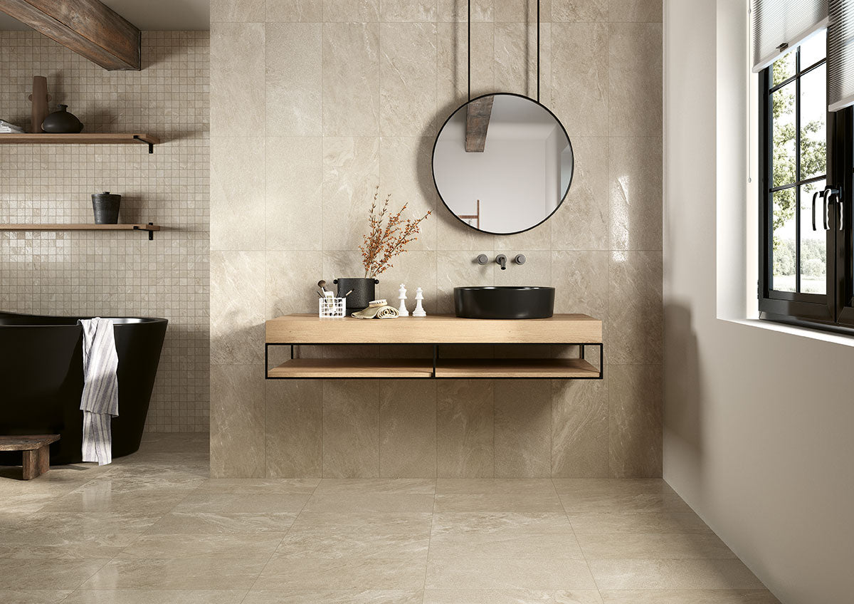 ELBE SAND 24X48 LAPPATPO 3D Floor or Wall Tile, Mosaic, Bullnose - Shop at Home Craft Studio - 11
