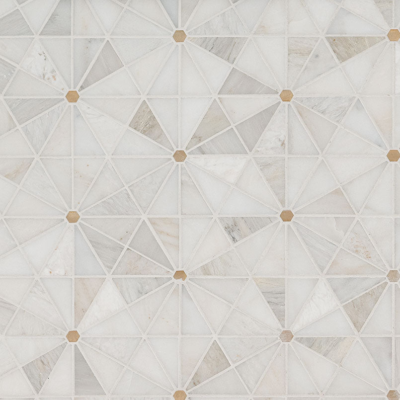 ELEGANTE PINWHEEL GOLD Mosaic, Wall Tile - Shop at Home Craft Studio - 1