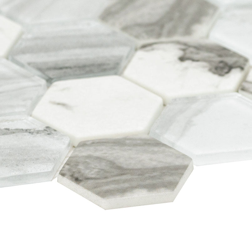 ESPERANZA 2" HEXAGON 6MM Mosaic, Wall Tile - Shop at Home Craft Studio - 3