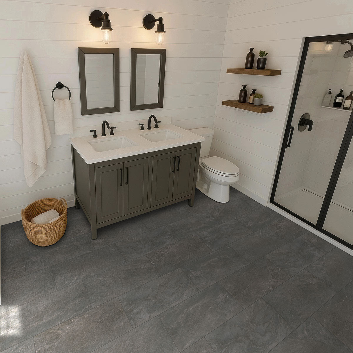 Elbe Obsidian 24X48 Lappatpo 3D Floor or Wall Tile - Shop at Home Craft Studio - 5