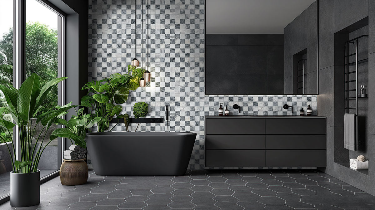 FIRENZE BLEND 3X3 POLISHED 10MM Floor or Wall Tile, Mosaic - Shop at Home Craft Studio - 10