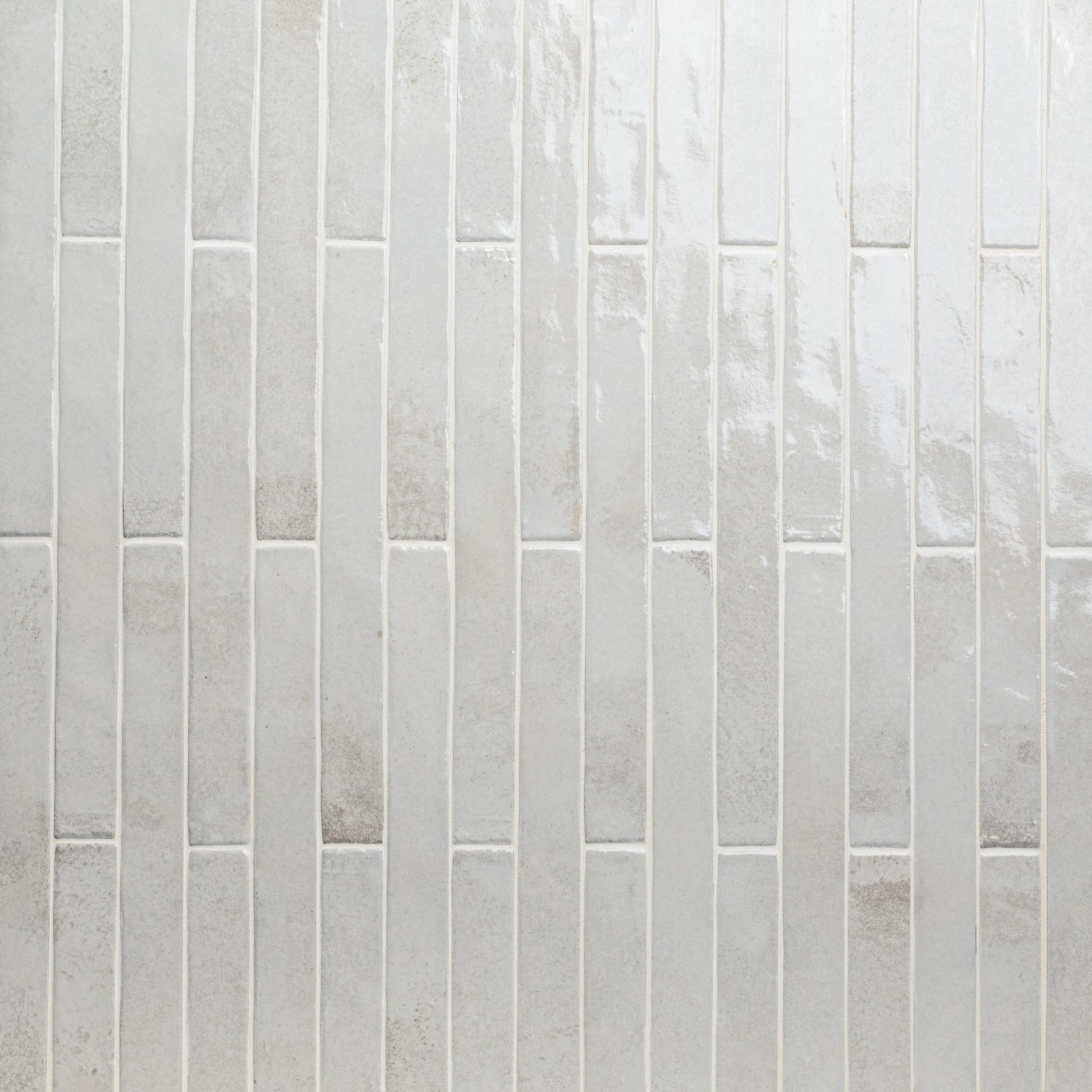 FLAMENCO PRINCESS WHITE 2X18 GLOSS Floor or Wall Tile - Shop at Home Craft Studio - 1