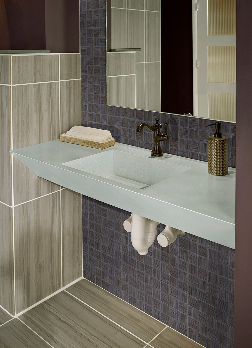 FOCUS GRAPHITE 12X24 Floor or Wall Tile, Mosaic, Trims & Pencils - Shop at Home Craft Studio - 12