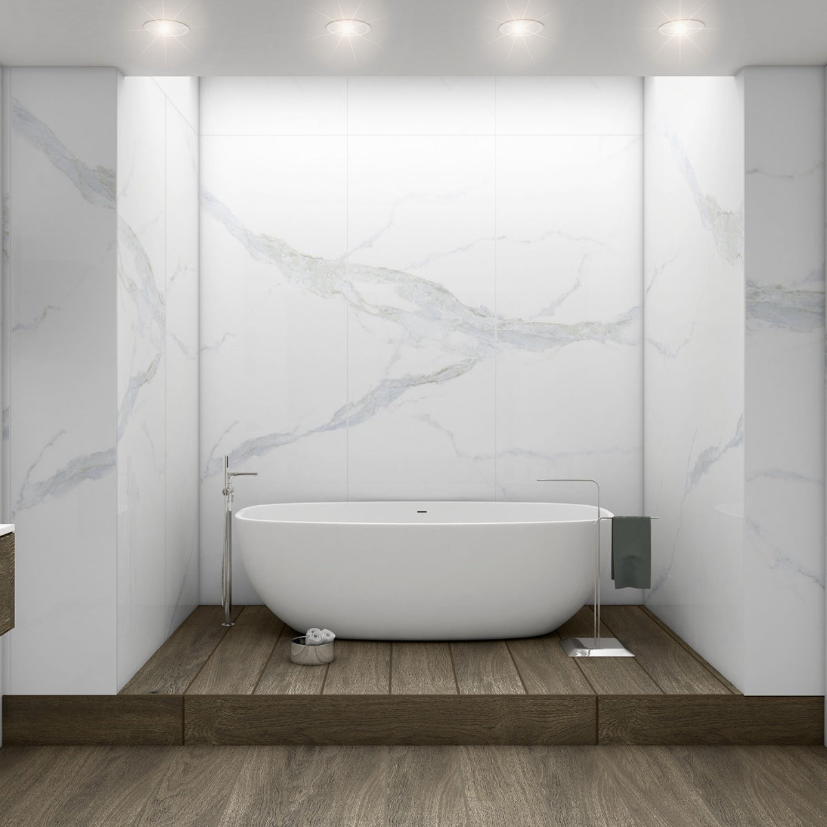 GLACIER STATUARY 32X96 POLISHED SETS Floor or Wall Tile - Shop at Home Craft Studio - 5