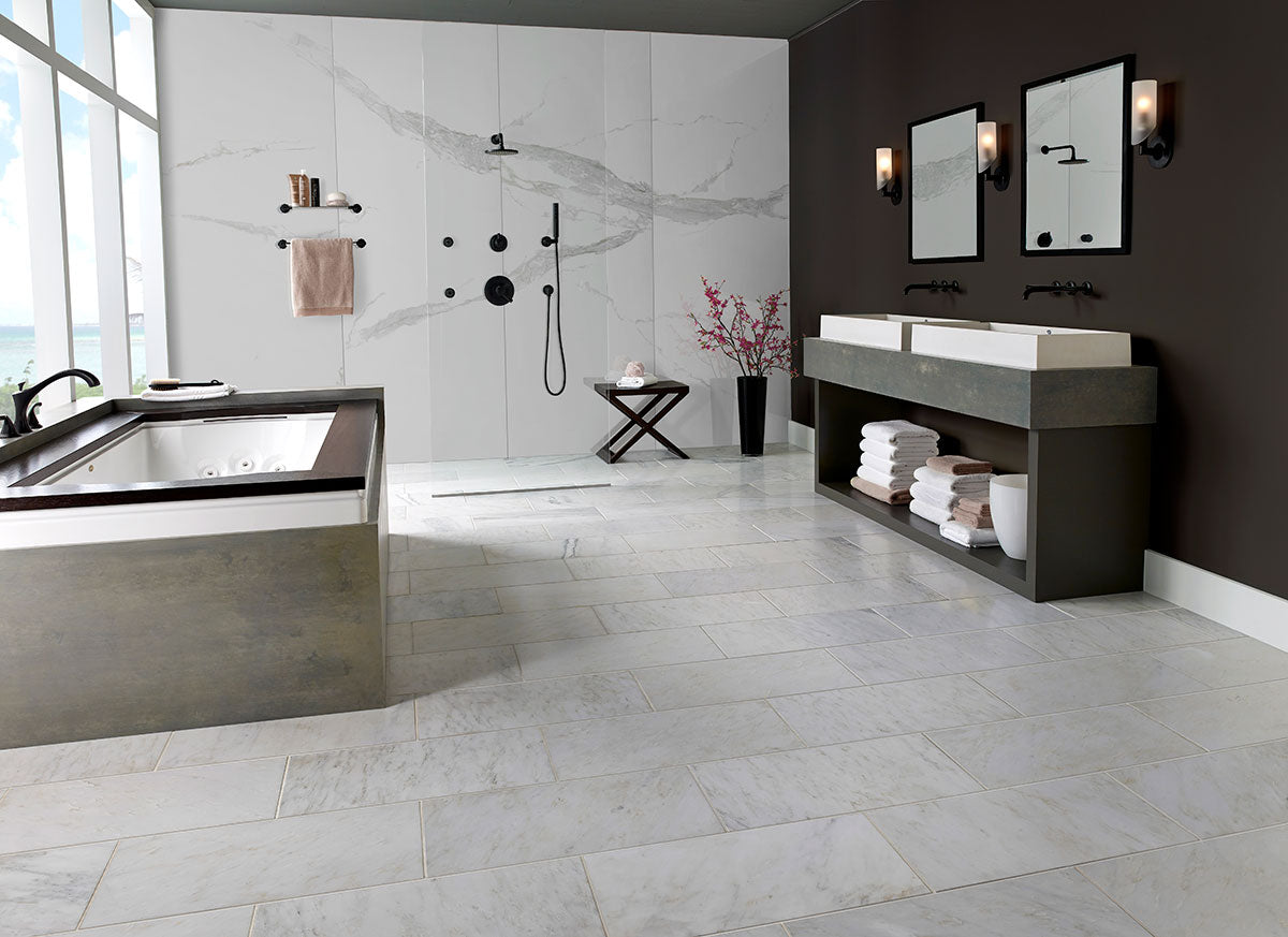 GLACIER STATUARY 32X96 POLISHED SETS Floor or Wall Tile - Shop at Home Craft Studio - 6