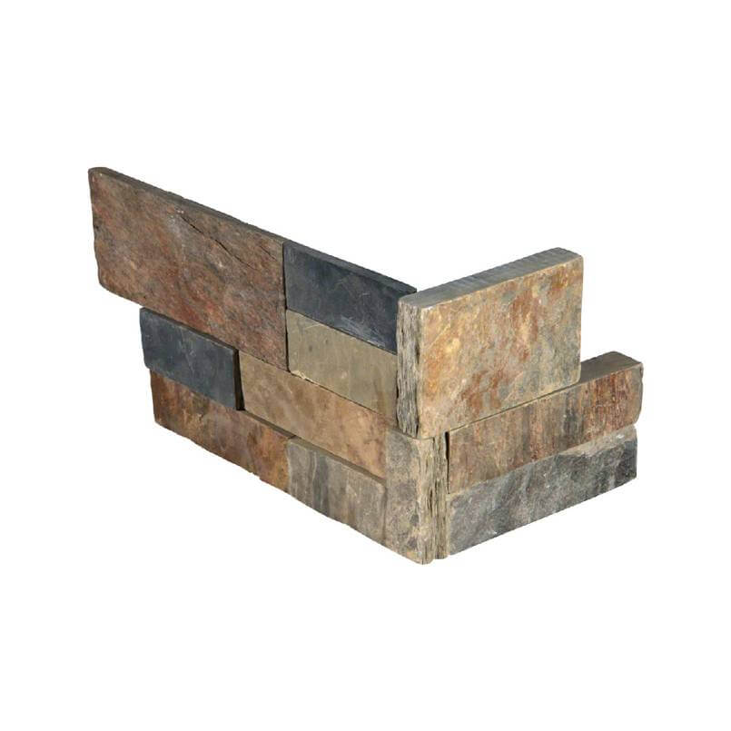 GOLD RUSH LEDGER CORNER Stacked Stone Panels - Shop at Home Craft Studio - 1