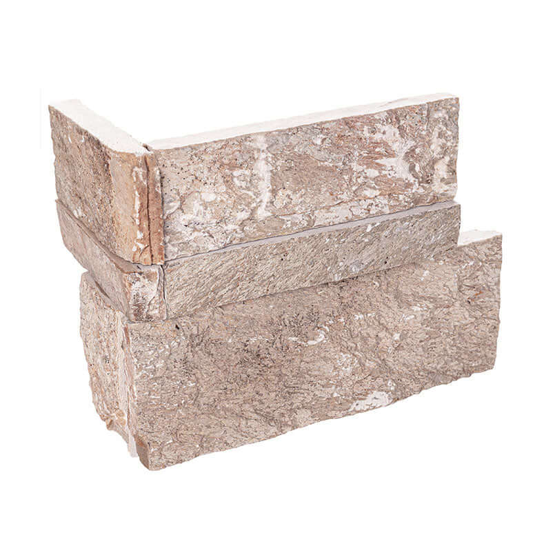 GOLDEN WHITE CORNER"L" PNL Stacked Stone Panels - Shop at Home Craft Studio - 1