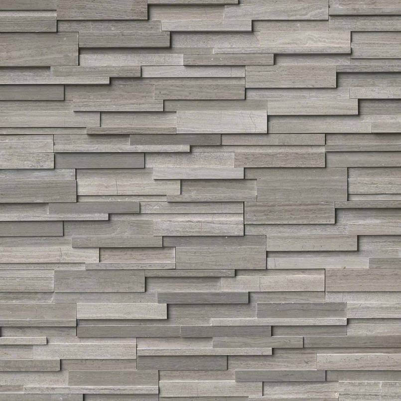 GRAY OAK 3D HONED LEDGER CORNER Wall Tile - Shop at Home Craft Studio - 2