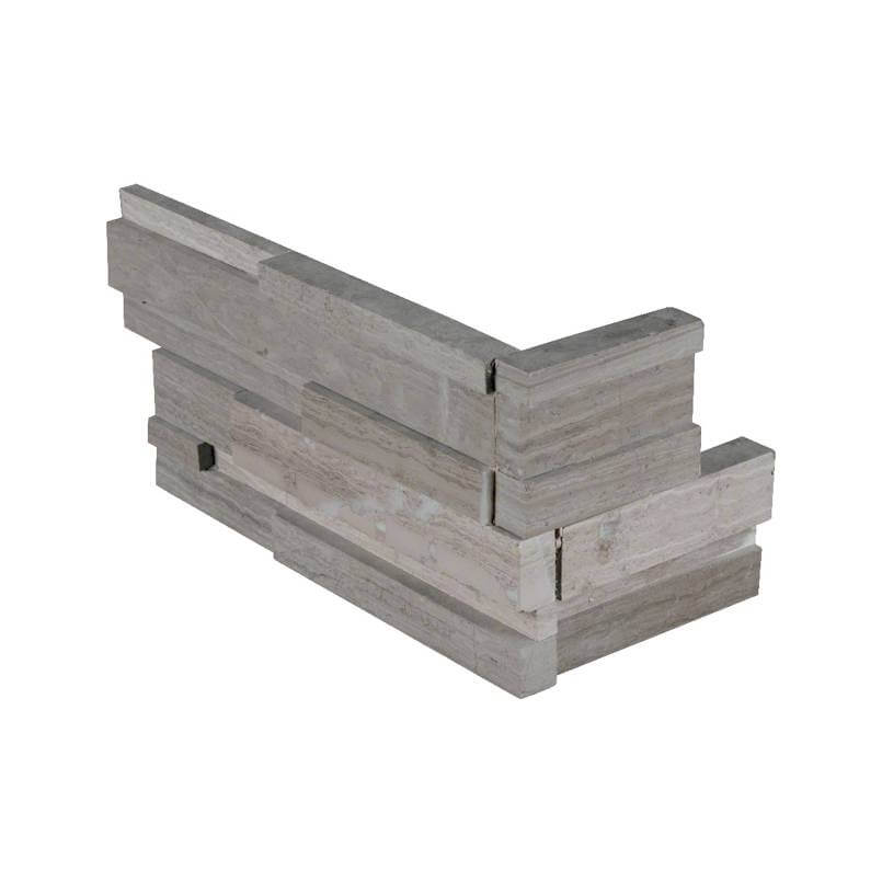 GRAY OAK 3D HONED LEDGER CORNER Wall Tile - Shop at Home Craft Studio - 1